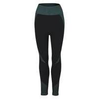 GEMA LEGGINS fitness seamless leggings black/green