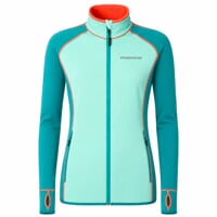 TISPA II ladies sports full zip jacket black/green-white sew.