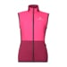 TARJA VEST Damen Hybridweste mit Merino fuchsia/boysenberry