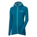 TISPA HOODY MERINO die Damen-Sportkapuzenjacke petrolblau