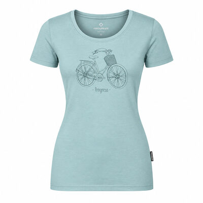 SASA "CITYBIKE" das Damen-T-Shirt aus Bambus blaugrün