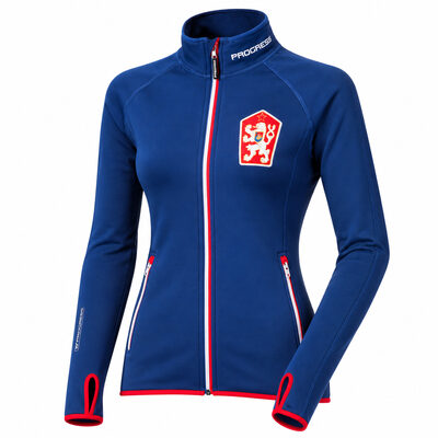 TIMURA ladies retro CSSR sports jacket dark blue