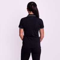 CASA das Bambus-Poloshirt für Damen schwarz