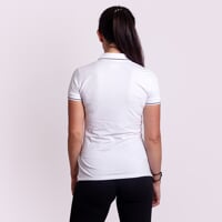 CASA das Bambus-Poloshirt für Damen weiß