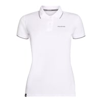 CASA das Bambus-Poloshirt für Damen weiß