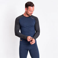 CC NDR mens functional long sleeve T-shirt anthracite/navy