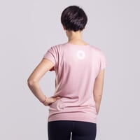 FRECHES Damen T-Shirt aus Kaffee-Viskose pink