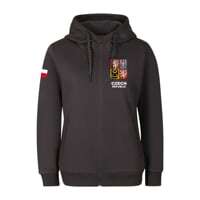 CZECH HOODY ZIP LADY Damen-Sweatshirt anthracite
