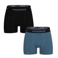 E SKN 2-PACK set pánských boxerek s bambusem black + green