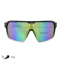 ENDURO GRN-R BLK/WHT die Sportbrille schwarz/weiss