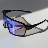 ENDURO PHC-BLU BLK Sportbrille mit phototropen Gläsern schwarz matt
