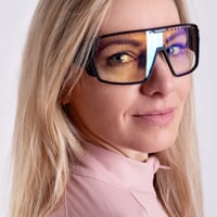 ENDURO PHC-BLU BLK Sportbrille mit phototropen Gläsern schwarz matt