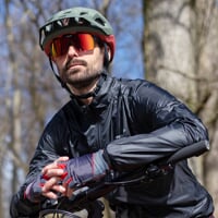 ENDURO RED-R BLK/RED die Sportbrille glänzend schwarz/rot