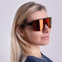 ENDURO RED-R BLK/RED die Sportbrille glänzend schwarz/rot