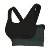 GEMA BRA women's sports bra black/green