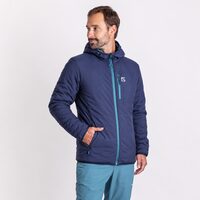 HERMES reversible men's jacket with merino blackened blue/petrol