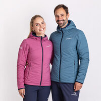 HERMES reversible men's jacket with merino blackened blue/petrol