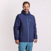 HERMES Wendejacke für Herren mit Merinowolle blackened blue/petrol