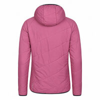 HESTIE reversible women's jacket with merino blackened blue/red violet
