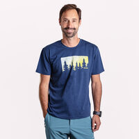 HRUTUR "FOREST" short sleeve merino T-shirt navy