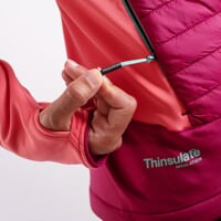 HYBERNIA die Hybrid-Jacke burgunderrot