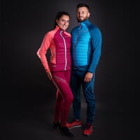 HYBERNIA die Hybrid-Jacke burgunderrot