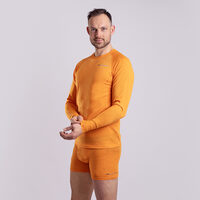 MA NDR 125 men's long-sleeved merino T-shirt orange