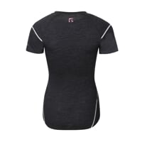 MW NKRZ 170 das Damen Merino Funktions-T-Shirt schwarz melange
