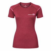 MW NKRZ das Damen Merino Funktions-T-Shirt plum melange