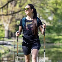 SASA "P" ladie's bamboo T-shirt black