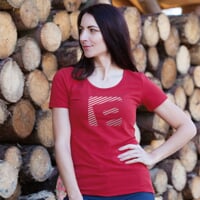 SASA "P" ladie's bamboo T-shirt cherry