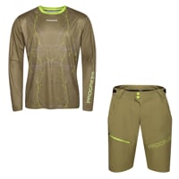 Set ARMAGEDON + GENIUS BIKE SHORTS grün