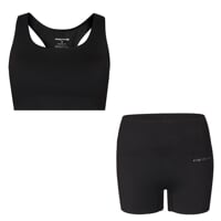 Set ZORA BRA + MINISHORTS schwarz