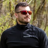 SINNER RED-R BLK sports sunglasses matt black