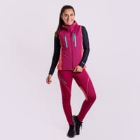 SNOWCAT women's winter elastic pants wine red/pink