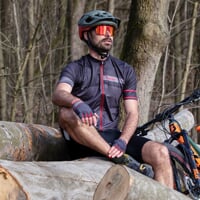 SOLAR pánský cyklistický dres černá