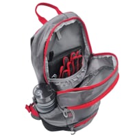 SPEED 15 der Fahrradrucksack grau/rot