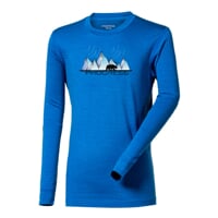  STIG "ICELAND" children's merino T-shirt blue melange
