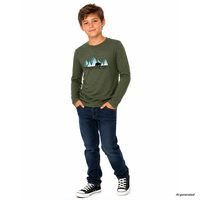  STIG "ICELAND" children's merino T-shirt grey melange