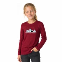  STIG "ICELAND" children's merino T-shirt violet melange