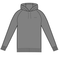 SYMBOL HOODY Das Herren-Kapuzen-Jacke grau melange