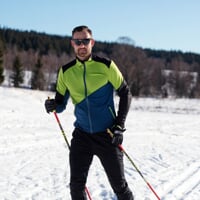 TERRITORY der Herren-Kapuzenjacke schwarz/limone/petrol