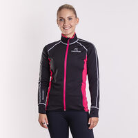 TISPA II ladies sports full zip jacket black/fuchsia