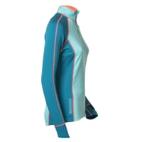 TISPA ladies short zip jacket Dk.blue/turquoise
