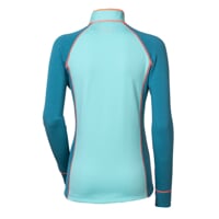 TISPA ladies short zip jacket Dk.blue/turquoise