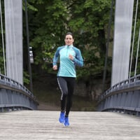TISPA ladies short zip jacket Dk.blue/turquoise