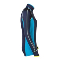 TISPA ladies short zip jacket Dk.blue/turquoise