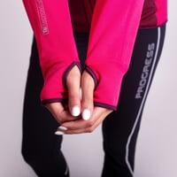 TISPA ladies short zip jacket fuchsia/plum