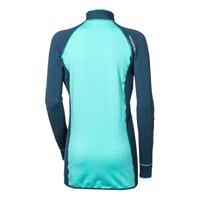 TISPA ladies short zip jacket petroleum/mint