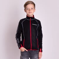 TOREZ JUNIOR chlapecká funkční mikina černá/červená